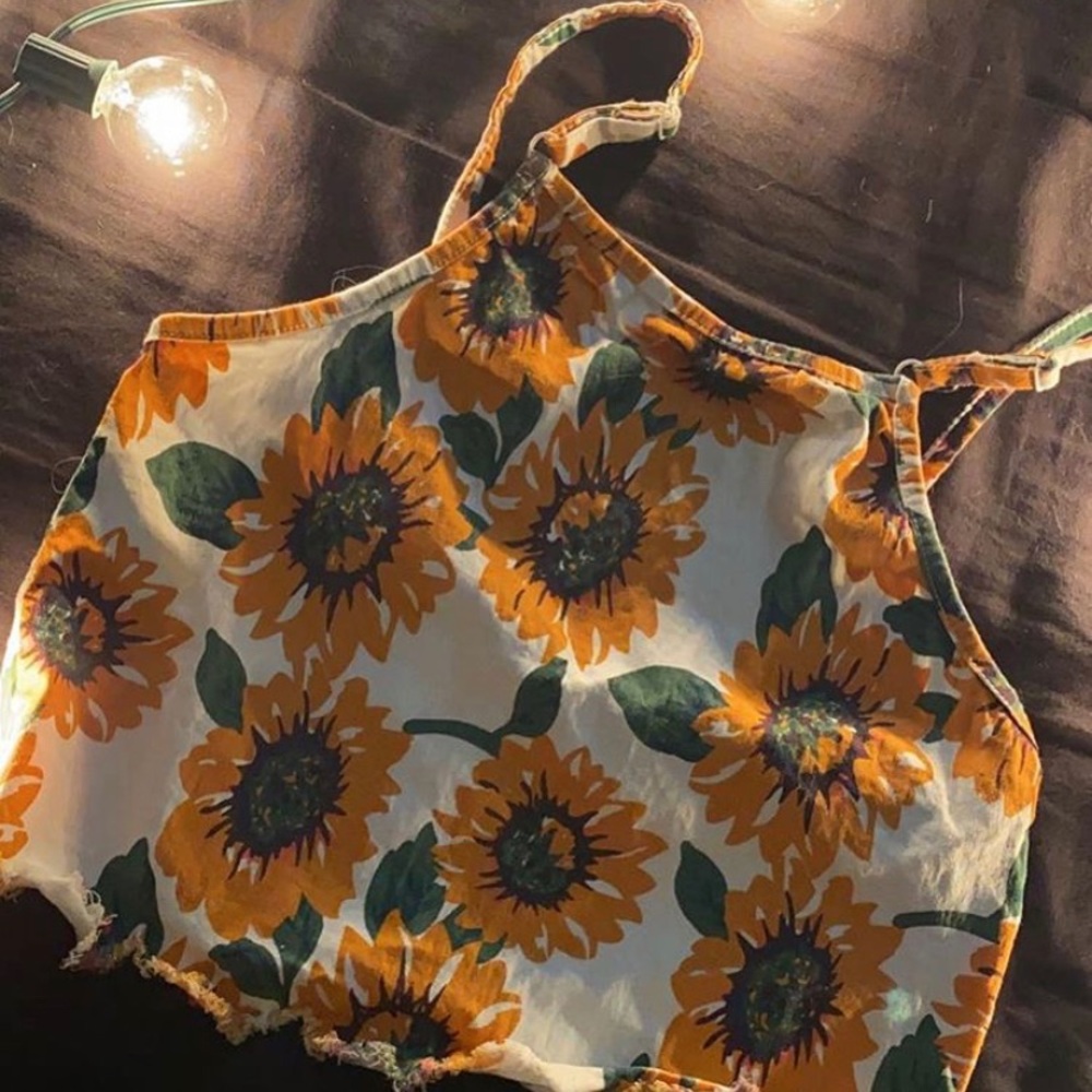 sunflower crop top